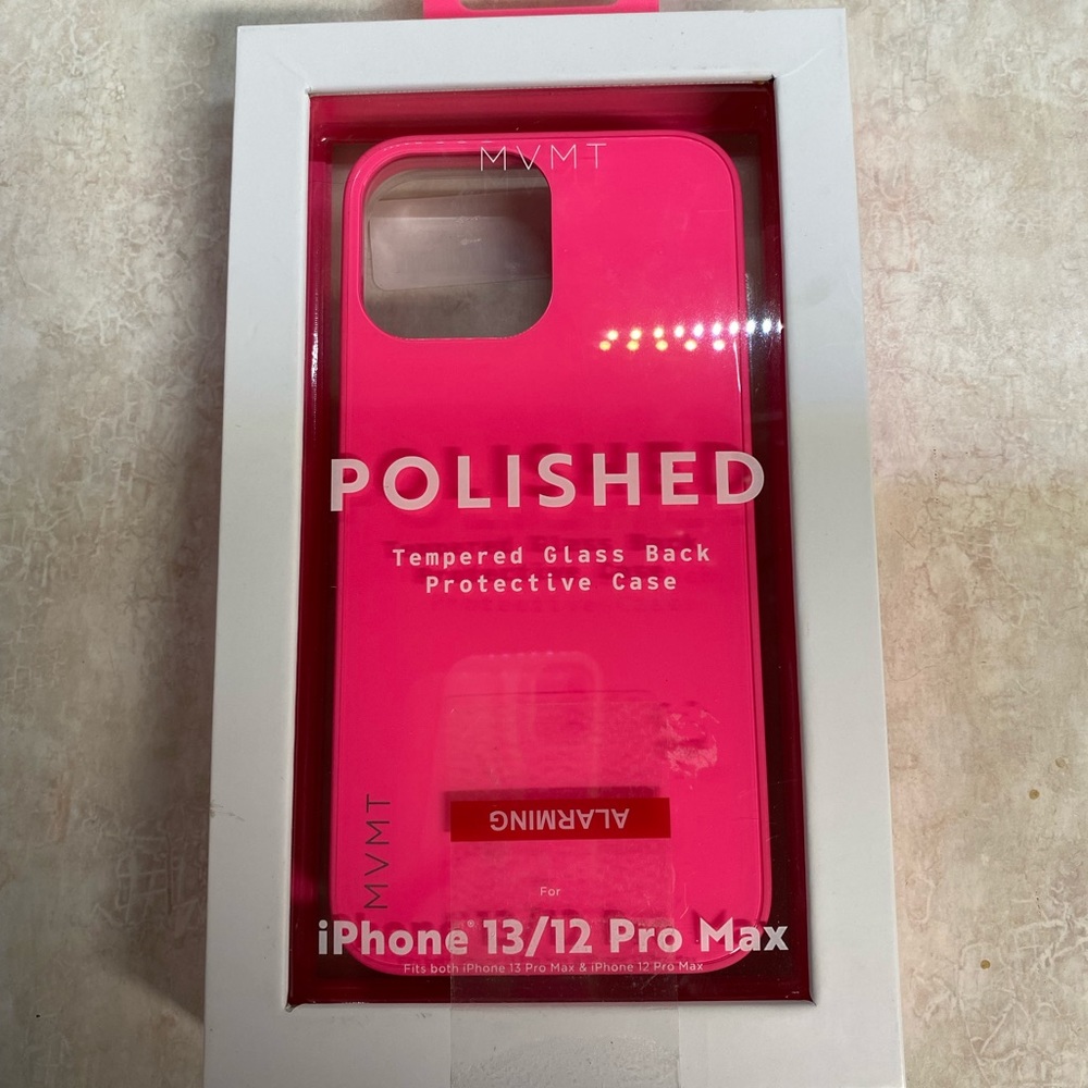 Hot pink phone case iPhone 13/12 pro max new in box